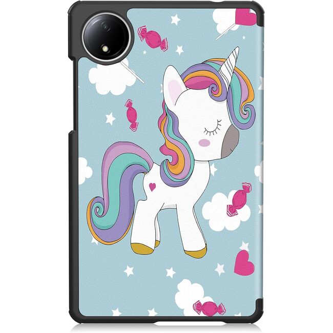 Husa pentru  Xiaomi Redmi Pad SE 8.7 tip stand functie sleep/wake-up, unicorn