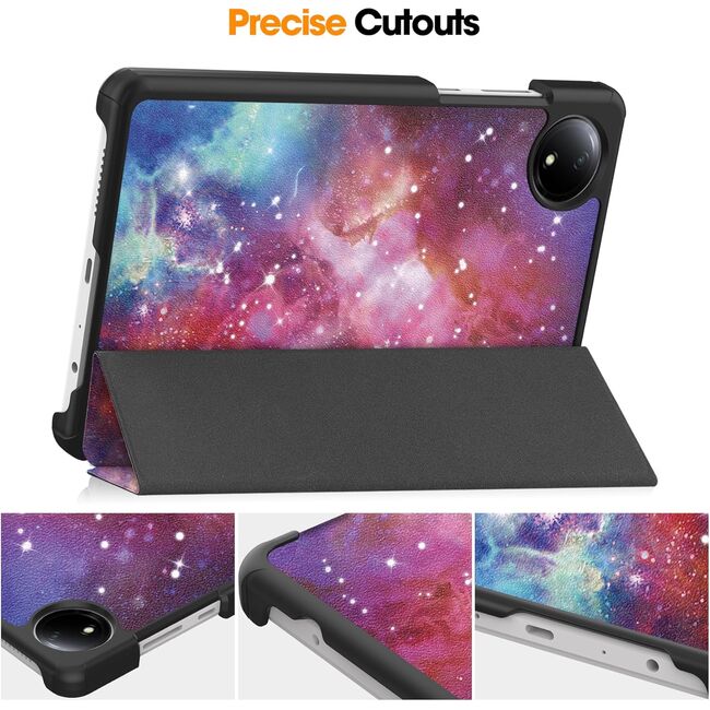 Husa pentru  Xiaomi Redmi Pad SE 8.7 tip stand functie sleep/wake-up, galaxy