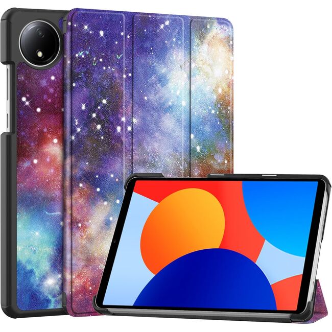 Husa pentru  Xiaomi Redmi Pad SE 8.7 tip stand functie sleep/wake-up, galaxy