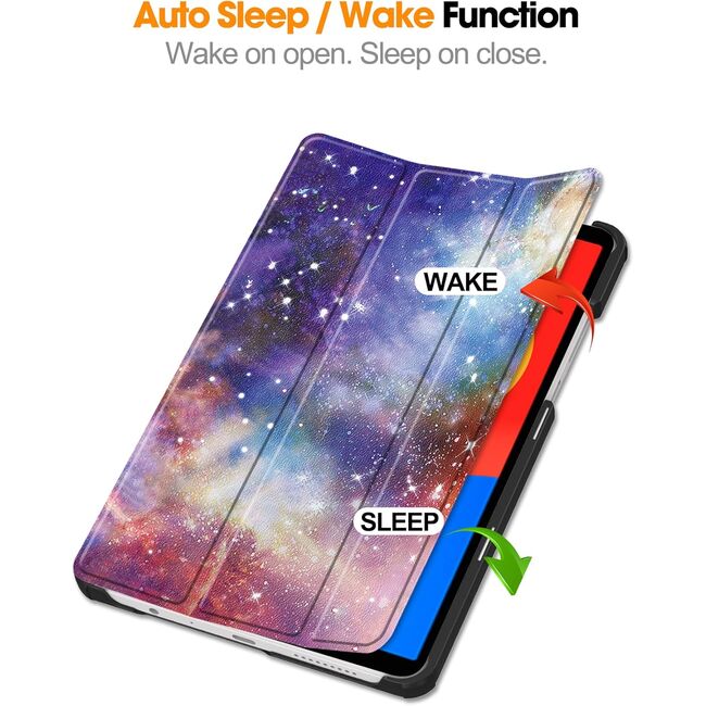 Husa pentru  Xiaomi Redmi Pad SE 8.7 tip stand functie sleep/wake-up, galaxy