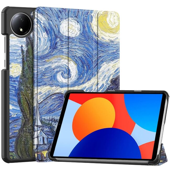 Husa pentru  Xiaomi Redmi Pad SE 8.7 tip stand functie sleep/wake-up, multicolor