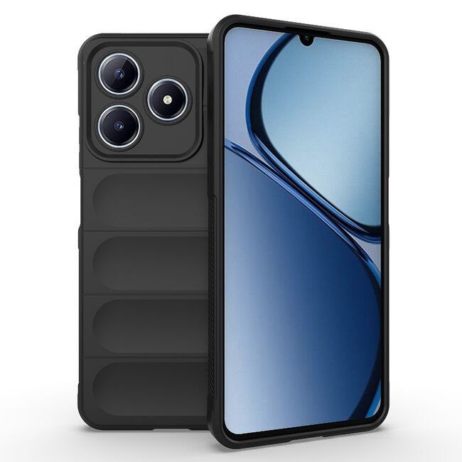 Husa pentru  Realme C61, Realme C63 Liquid Silicone, Microfibre Lining, Non-Slip Airbag Design, negru