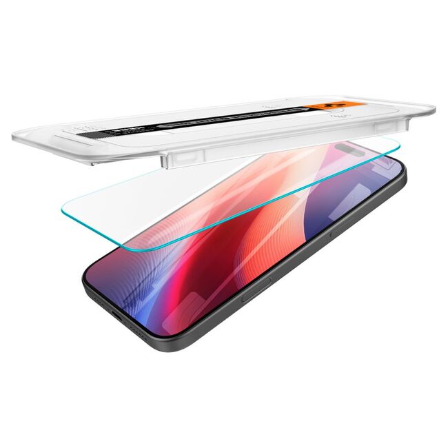 Set 2 x Folie din sticla pentru  iPhone 16 Pro Max cu aplicator Spigen - Glas.tR EZ-FIT HD - clear