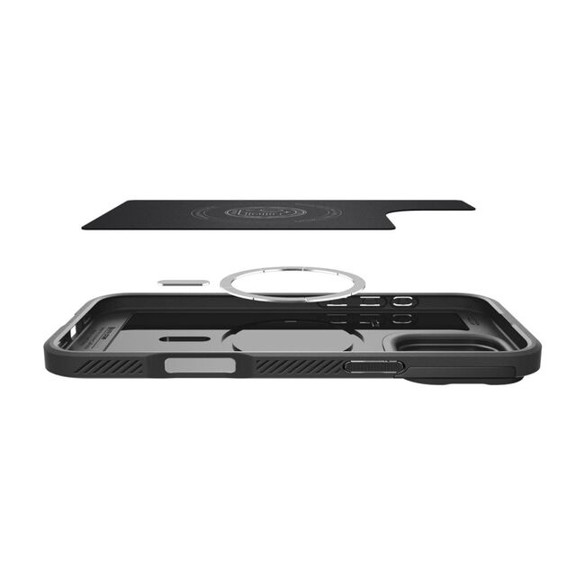 Husa premium pentru  iPhone 16 Pro Max Spigen - Optik Armor - Negru denim