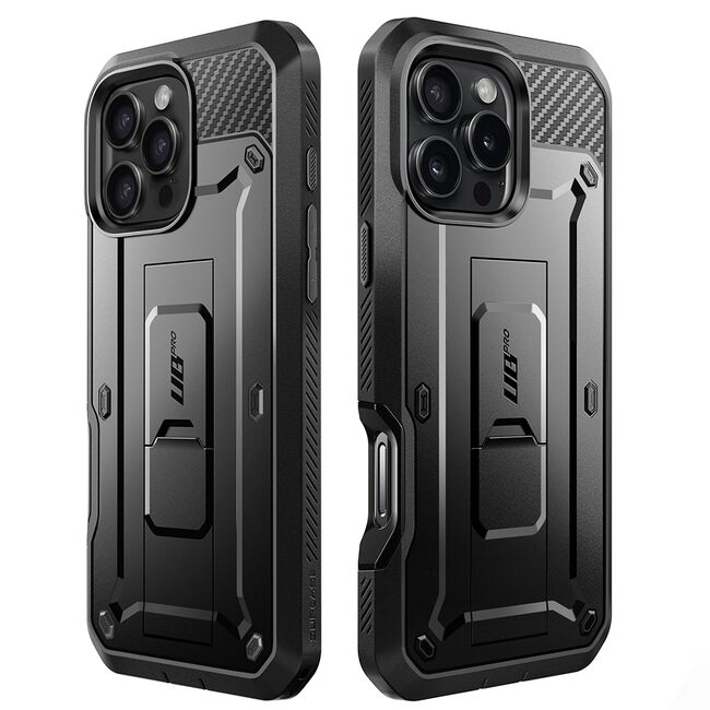 Husa 360 iPhone 16 Pro Supcase Unicorn Beetle Pro, negru