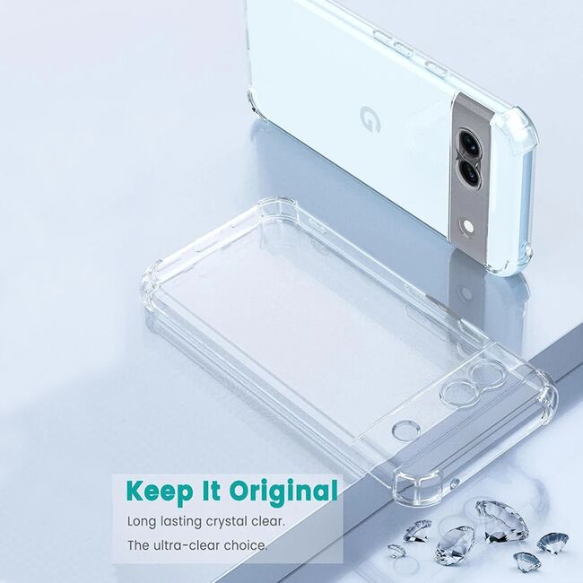 Husa pentru Google Pixel 9, Anti-Shock 1.5mm, cu protectie lentile, transparent
