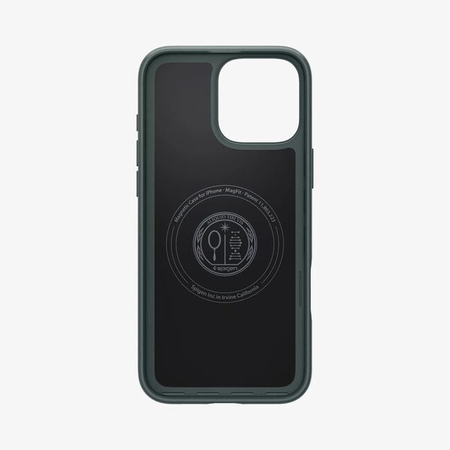 Husa premium pentru  iPhone 16 Pro Spigen thin fit magsafe - verde