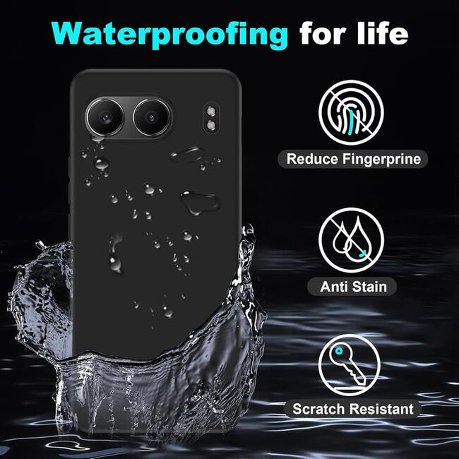 Husa pentru  OnePlus Nord 4 Liquid Silicone, subțire, captusita cu microfibra, anti amprentă, protectie cameră foto, albastru