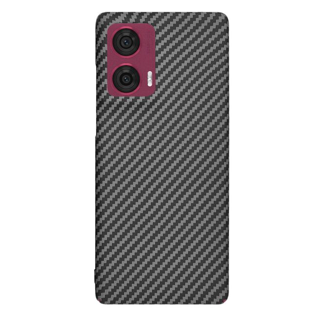 Husa pentru  Motorola Edge 50 Fusion CarbonFiber UltraSlim, Lightweight, negru