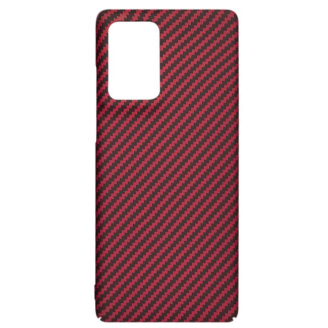 Husa pentru  Motorola Edge 50 Fusion CarbonFiber UltraSlim, Lightweight, rosu