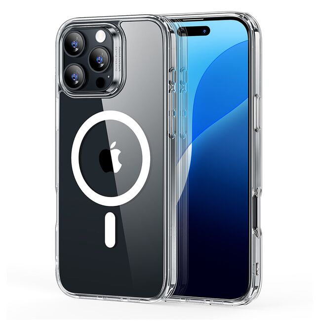 Husa pentru  iPhone 16 Pro Max cu MagSafe Classic Hybrid HaloLock - clear