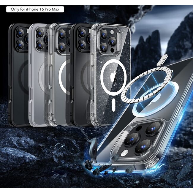 Husa pentru  iPhone 16 Pro Max cu MagSafe Classic Hybrid HaloLock - clear