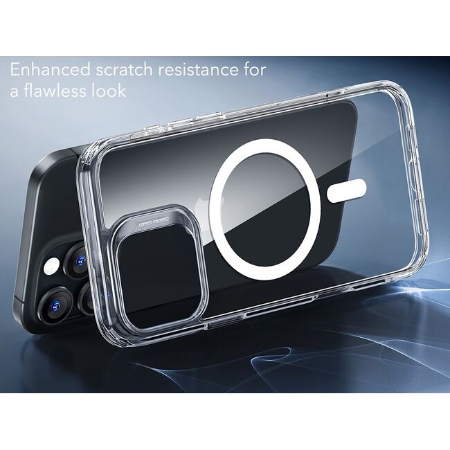 Husa pentru  iPhone 16 Pro cu MagSafe Classic Hybrid HaloLock Kickstand - transparent