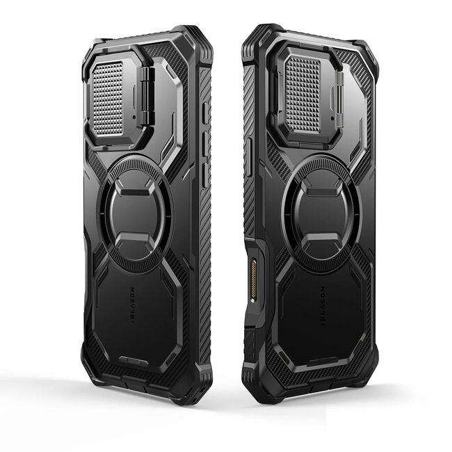 [Pachet 360°] Husa + folie iPhone 16 I-Blason Armorbox, negru