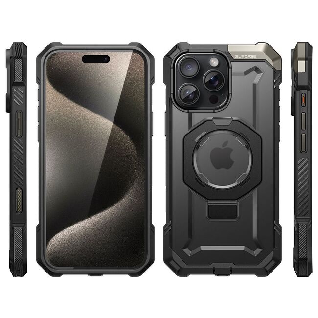 Husa iPhone 16 Pro Max Supcase Unicorn Beetle Defender, negru