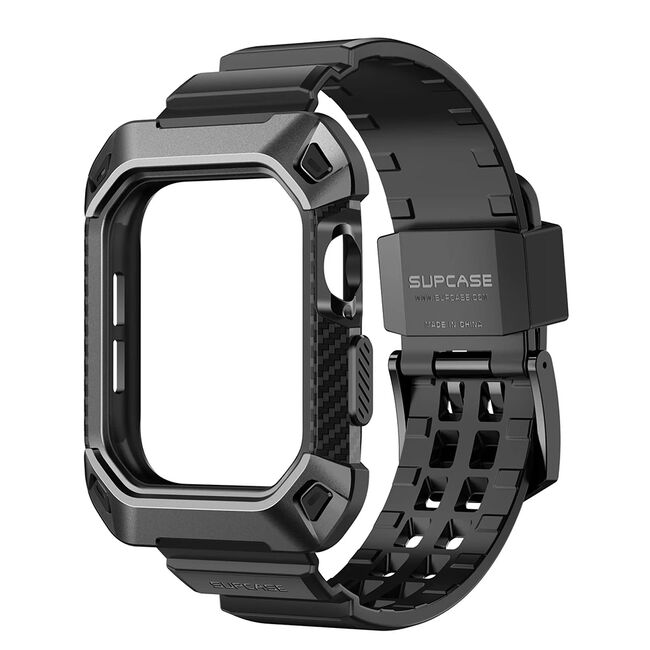 [Pachet husa + curea] Apple Watch 10 46mm Supcase Unicorn Beetle Pro, negru