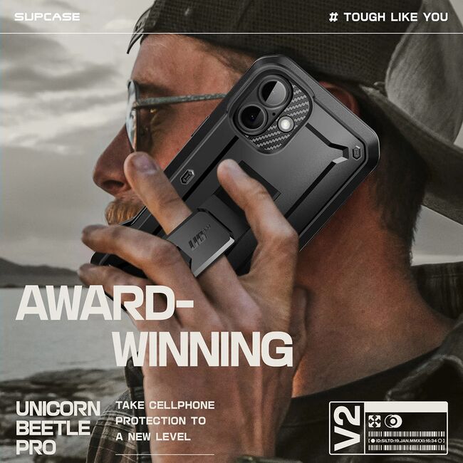 Husa iPhone 16 Supcase Unicorn Beetle Pro, negru