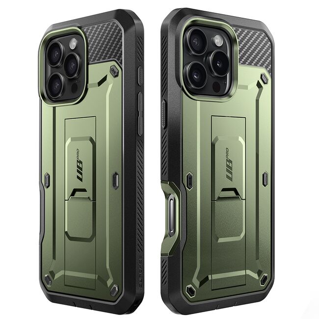 Husa iPhone 16 Pro Supcase Unicorn Beetle Pro, verde