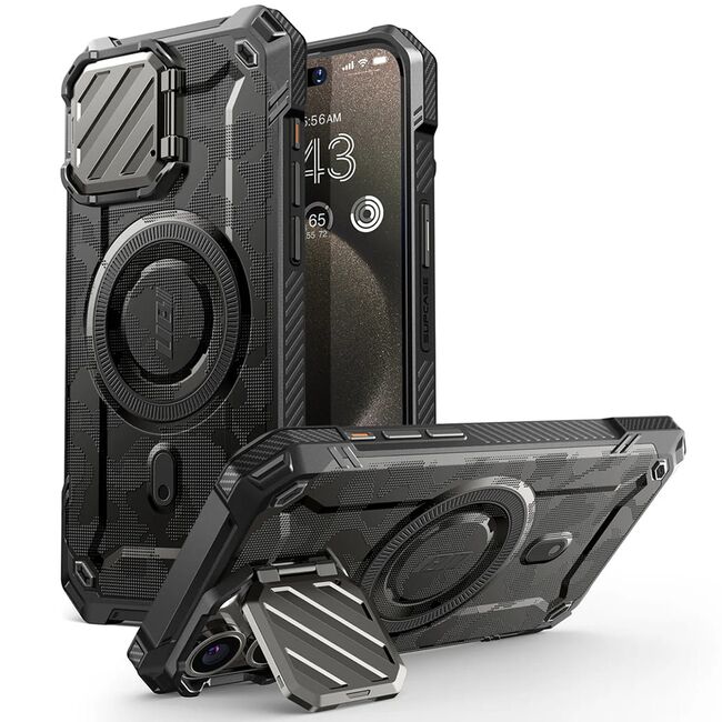 Husa iPhone 16 Pro Max Supcase Unicorn Beetle XT MagSafe, gri