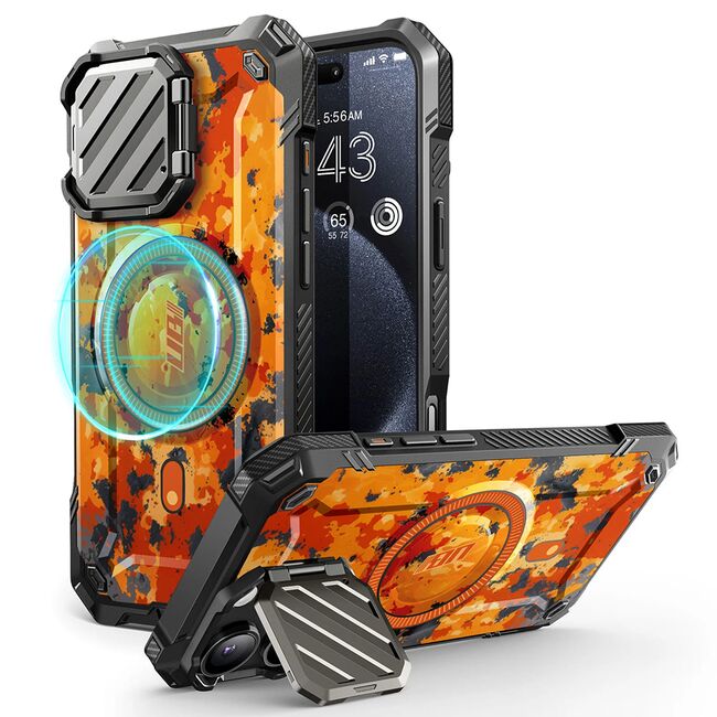 Husa iPhone 16 Pro Max Supcase Unicorn Beetle XT MagSafe, portocaliu