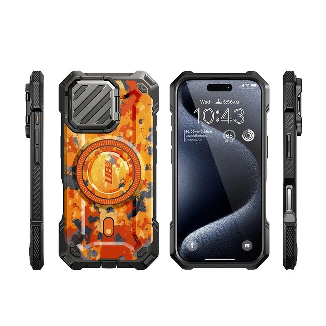 Husa iPhone 16 Pro Max Supcase Unicorn Beetle XT MagSafe, portocaliu