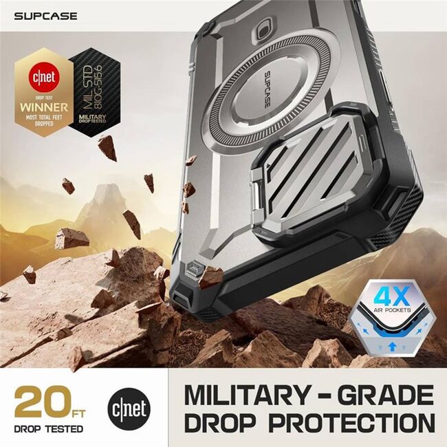 Husa iPhone 16 Pro Max Supcase Unicorn Beetle XT MagSafe, gri