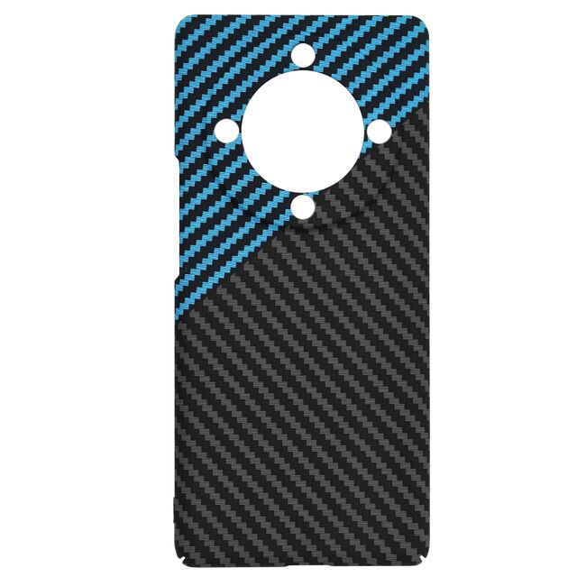 Husa pentru  Honor Magic 5 Lite CarbonFiber UltraSlim, Lightweight, albastru negru
