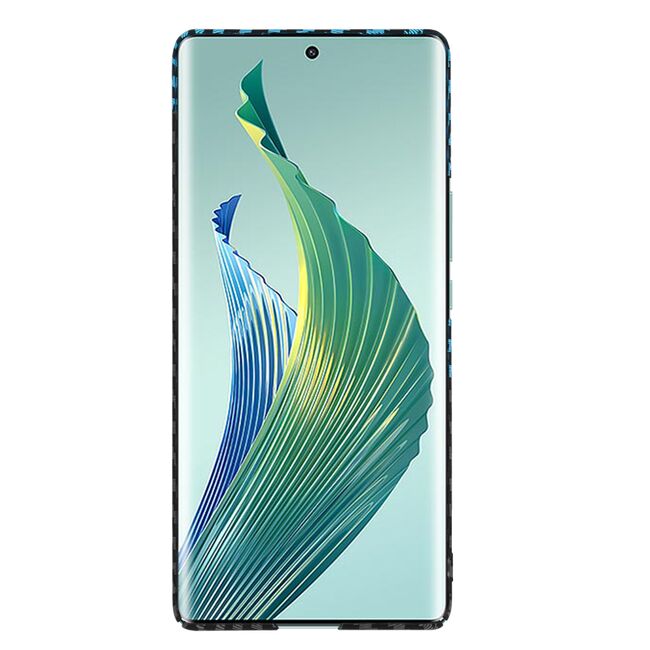 Husa pentru  Honor Magic 5 Lite CarbonFiber UltraSlim, Lightweight, albastru negru