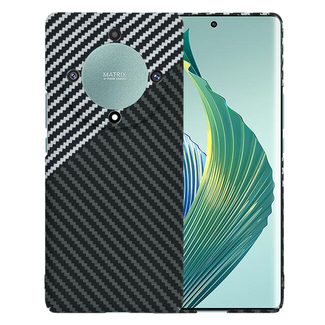 Husa pentru  Honor Magic 5 Lite CarbonFiber UltraSlim, Lightweight, gri