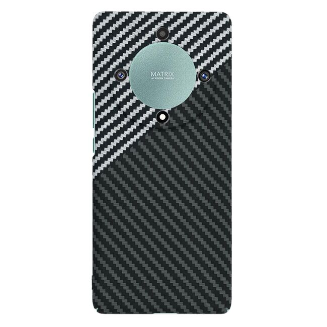 Husa pentru  Honor Magic 5 Lite CarbonFiber UltraSlim, Lightweight, gri
