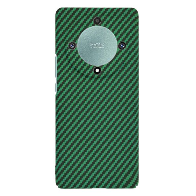 Husa pentru  Honor Magic 5 Lite CarbonFiber UltraSlim, Lightweight, verde