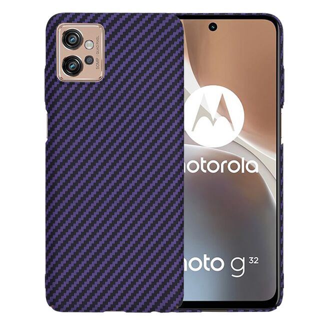 Husa pentru  Motorola Moto G32 CarbonFiber UltraSlim, Lightweight, mov