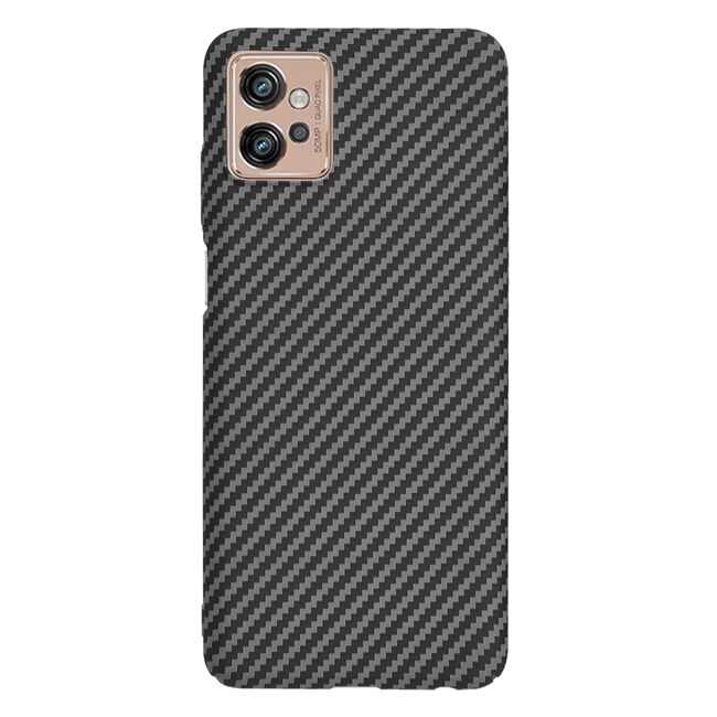 Husa pentru  Motorola Moto G32 CarbonFiber UltraSlim, Lightweight, negru