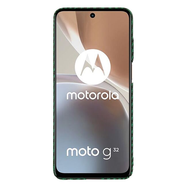 Husa pentru  Motorola Moto G32 CarbonFiber UltraSlim, Lightweight, verde
