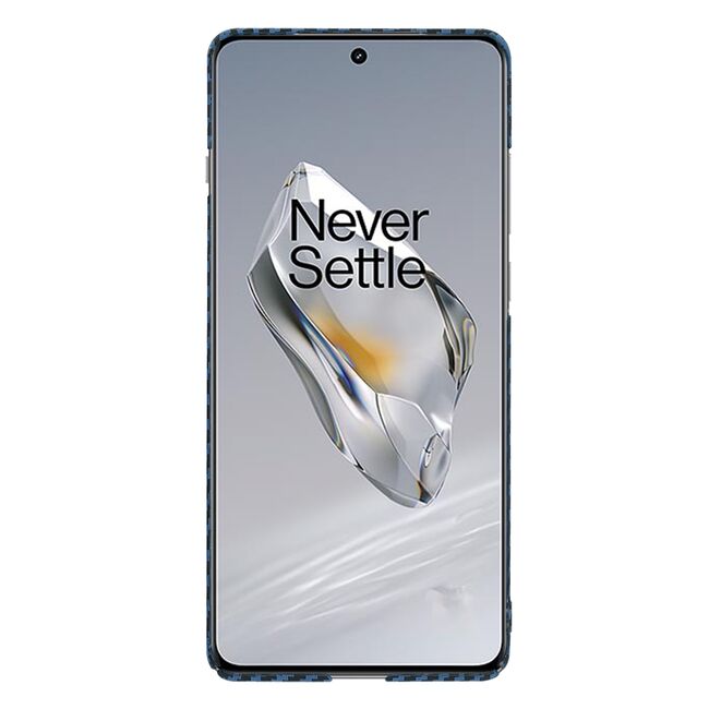 Husa pentru  OnePlus 12 CarbonFiber UltraSlim, Lightweight, albastru