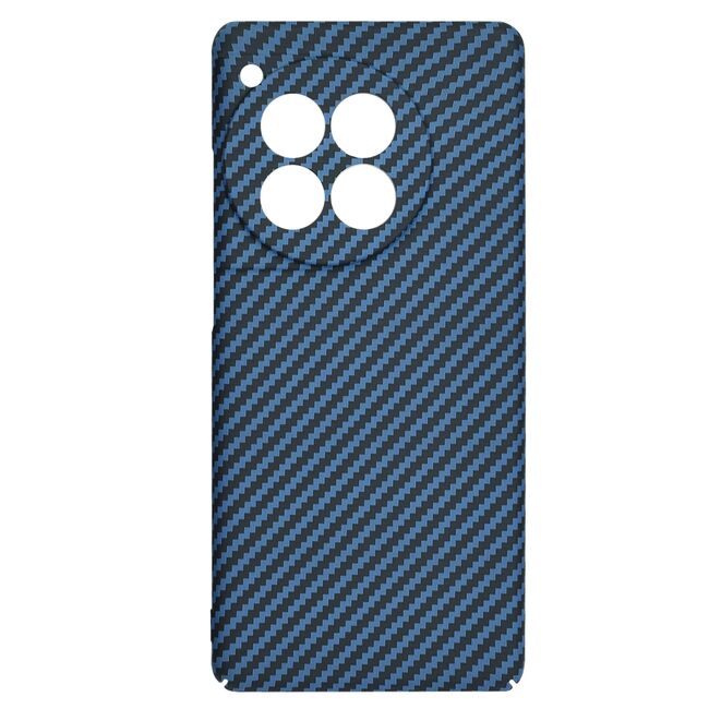 Husa pentru  OnePlus 12R CarbonFiber UltraSlim, Lightweight, albastru