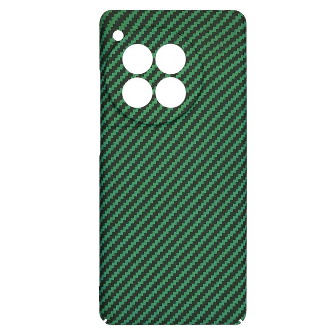 Husa pentru  OnePlus 12R CarbonFiber UltraSlim, Lightweight, verde