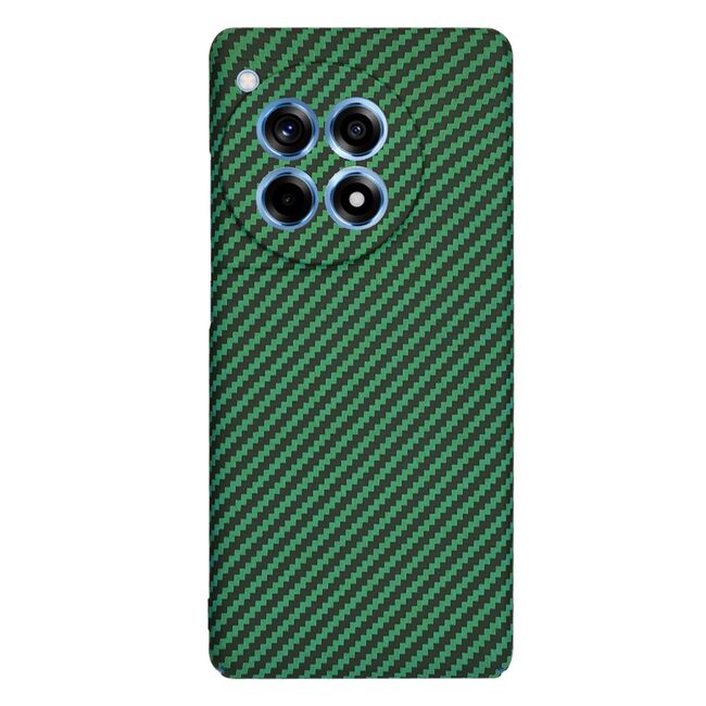Husa pentru  OnePlus 12R CarbonFiber UltraSlim, Lightweight, verde