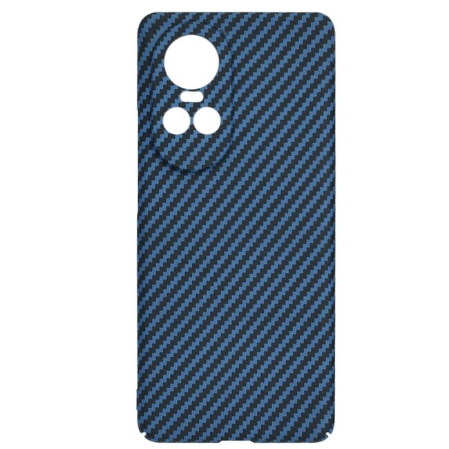 Husa pentru  Oppo Reno 10, Reno 10 Pro CarbonFiber UltraSlim, Lightweight, albastru