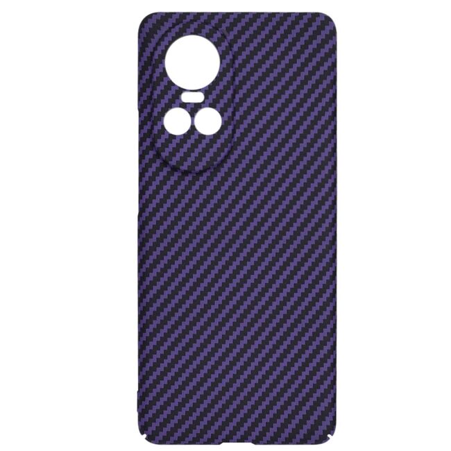 Husa pentru  Oppo Reno 10, Reno 10 Pro CarbonFiber UltraSlim, Lightweight, mov