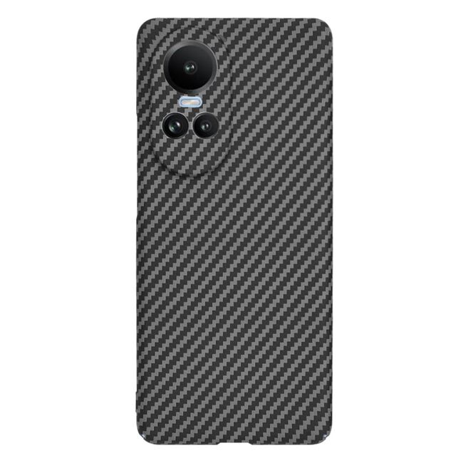 Husa pentru  Oppo Reno 10, Reno 10 Pro CarbonFiber UltraSlim, Lightweight, negru