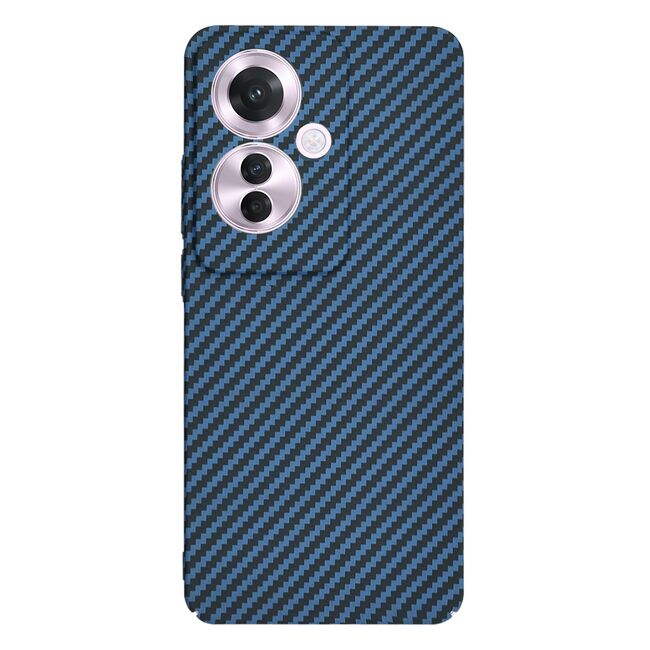 Husa pentru  Oppo Reno 11F CarbonFiber UltraSlim, Lightweight, albastru