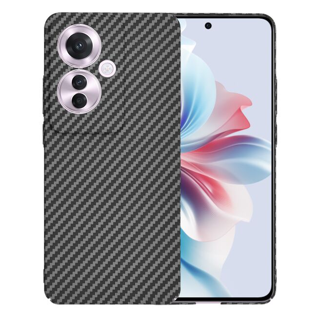 Husa pentru  Oppo Reno 11F CarbonFiber UltraSlim, Lightweight, negru