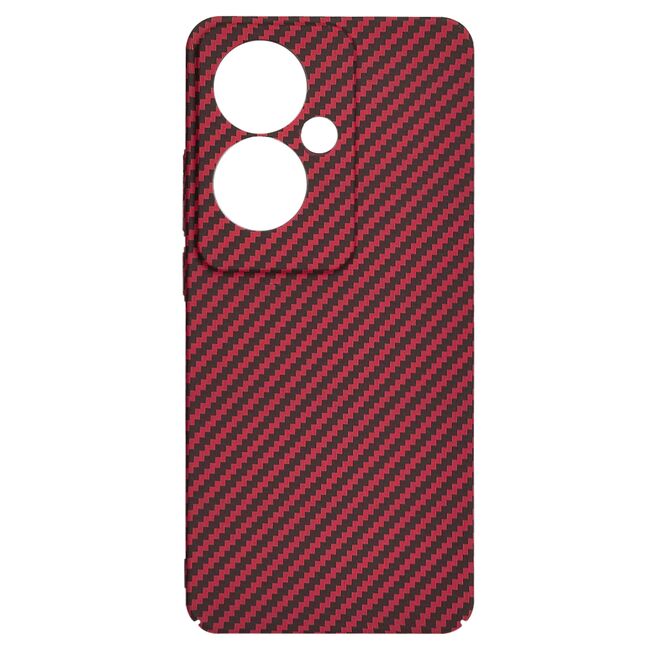 Husa pentru  Oppo Reno 11F CarbonFiber UltraSlim, Lightweight, rosu