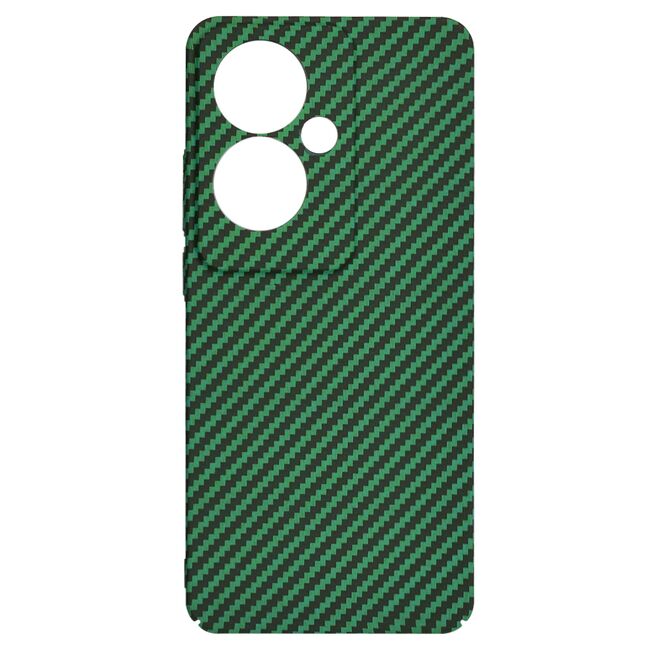 Husa pentru  Oppo Reno 11F CarbonFiber UltraSlim, Lightweight, verde