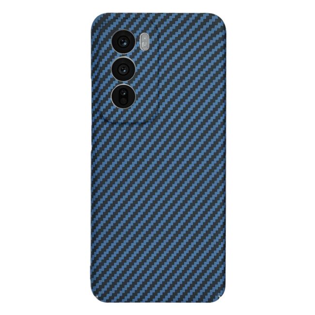 Husa pentru  Oppo Reno 12 CarbonFiber UltraSlim, Lightweight, albastru