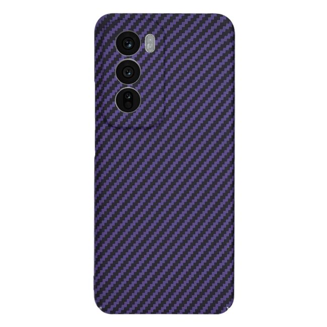 Husa pentru  Oppo Reno 12 CarbonFiber UltraSlim, Lightweight, mov