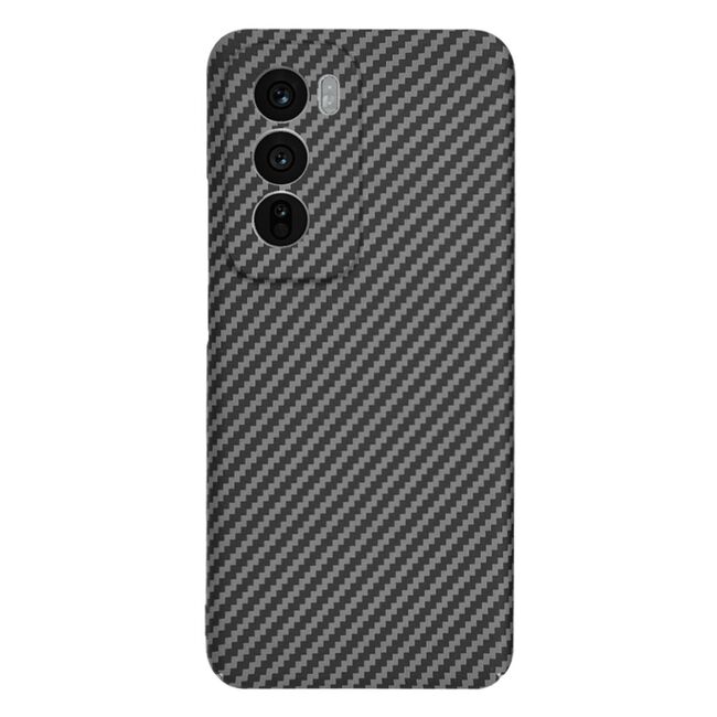 Husa pentru  Oppo Reno 12 CarbonFiber UltraSlim, Lightweight, negru