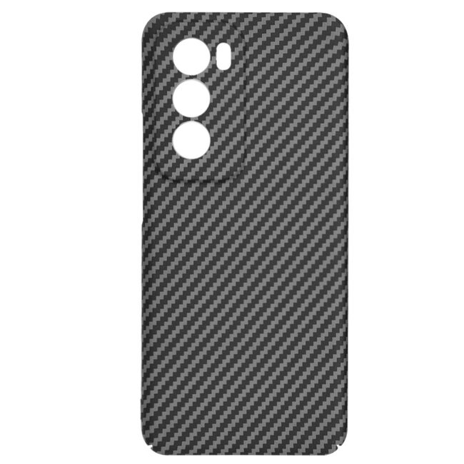 Husa pentru  Oppo Reno 12 CarbonFiber UltraSlim, Lightweight, negru