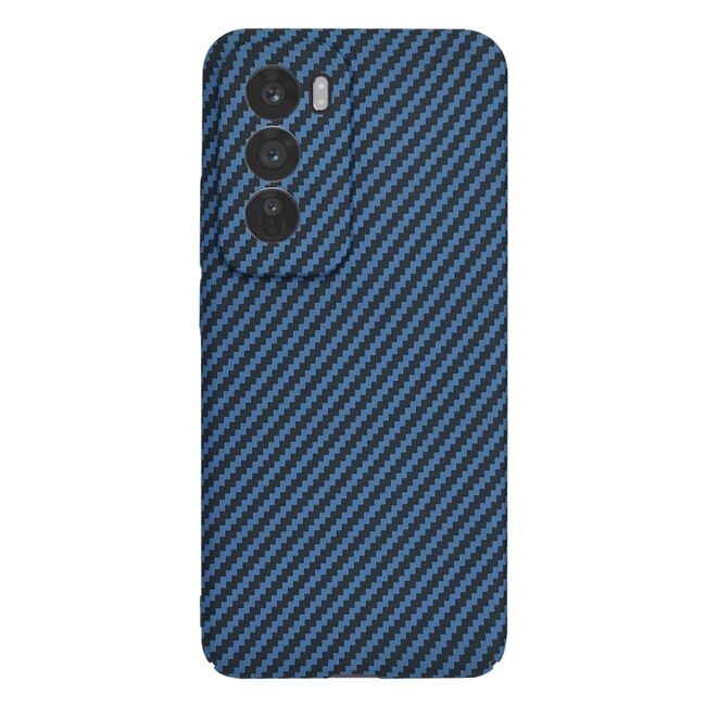 Husa pentru  Oppo Reno 12 Pro CarbonFiber UltraSlim, Lightweight, albastru